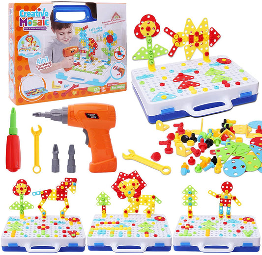 237 Pieces,Creative Toy Drill STEM Learning Educational Toy