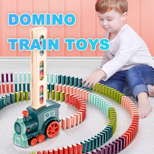 Automatic Domino Building Blocks Train